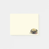Funny Sticky Notes met Pug Dog (Voorkant)