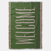 Funny Stippen Pattern dark green + jouw tekst Deken (Voorkant Verticaal)