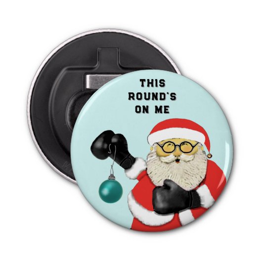 Funny Stocking Stuffer flesopener Button Flesopener (Voorkant)