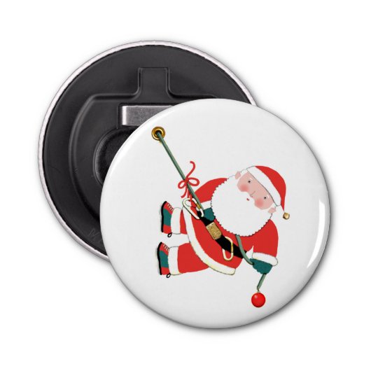 Funny Stocking Stuffer kerstflesopener Button Flesopener (Voorkant)