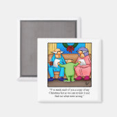 Funny Stocking Stuffer-kerstHumor Magnet Magneet (Voorkant / Achterkant)