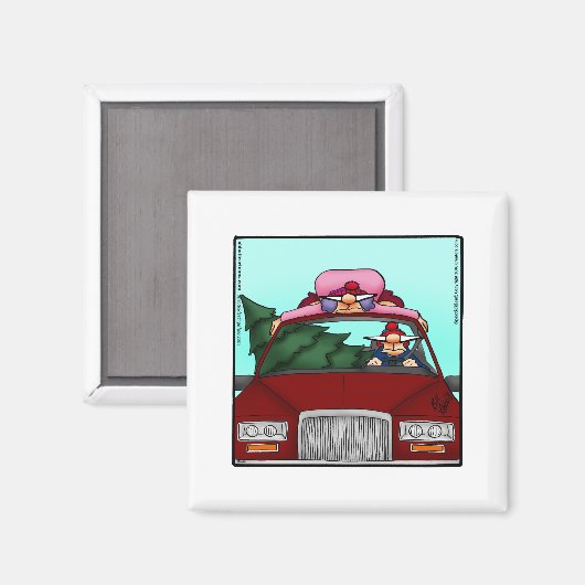 Funny Stocking Stuffer-kerstHumor Magnet Magneet (Voorkant / Achterkant)