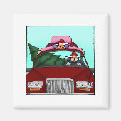 Funny Stocking Stuffer-kerstHumor Magnet Magneet (Voorkant)