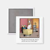 Funny Stocking Stuffer Wine Humor Magnet Magneet (Voorkant / Achterkant)