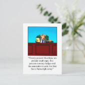 Funny StockMarket Humour de Noël Carte postale (Debout devant)