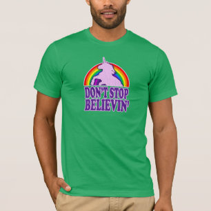 Funny Stop niet met Believin' Unicorn T-shirt