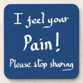 Funny stop quote bier onderzetter (Voorkant)