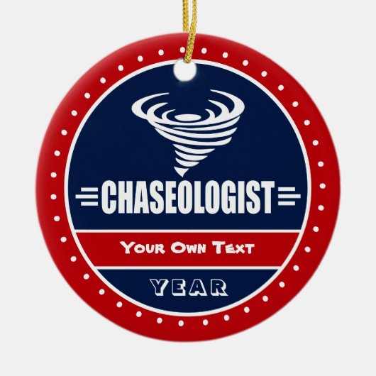 Funny Storm Chaser Tornado Twister Keramisch Ornament (Voorkant)