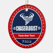 Funny Storm Chaser Tornado Twister Keramisch Ornament (Links)