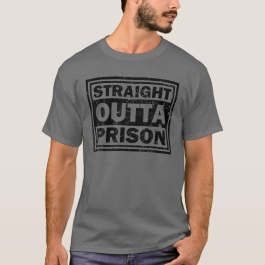 Funny Straight Prison Gift voor Mannen Coo T-shirt (Voorkant)