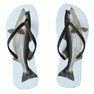 Funny Striped Bass voor de Fisher Teenslippers