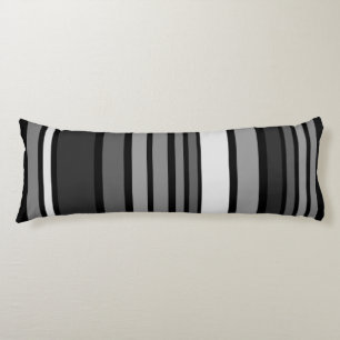 Funny Stripes gekleurd VIII + uw achtergrondkleur Lichaamskussen