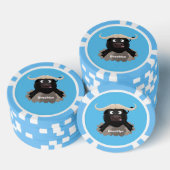 Funny stromend water buffalo cartoon poker chips (Opstapeling)