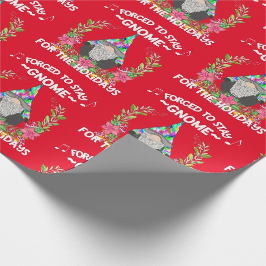 Funny Stropdas-Dye Gnome 2020 met Kerstmis Quarant Cadeaupapier (Hoek)