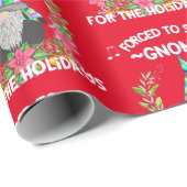 Funny Stropdas-Dye Gnome 2020 met Kerstmis Quarant Cadeaupapier (Rol Hoek)