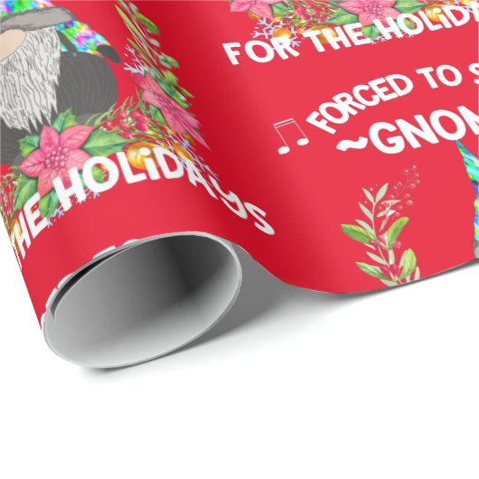 Funny Stropdas-Dye Gnome 2020 met Kerstmis Quarant Cadeaupapier (Rol Hoek)