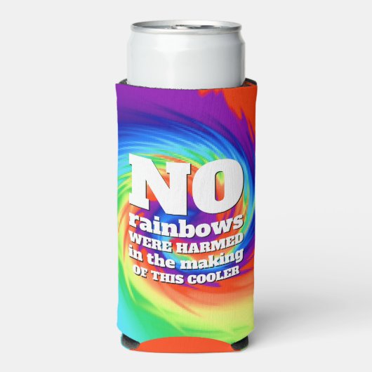 Funny Stropdas-Dye No Rainbows was beschadigd ... (Seltzer Voorkant)