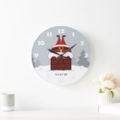 Funny Stuck, aangepaste monogram wandklokken Grote Klok (Huis)