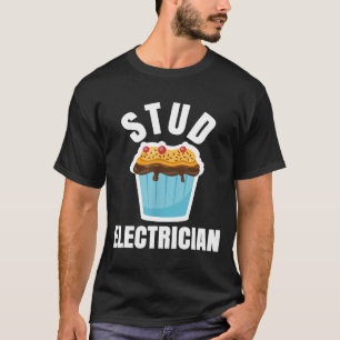 Funny Stud Muffin Electriciër Husband T-shirt
