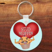 Funny Stud Muffin Mannen Sleutelhanger (Voorkant)