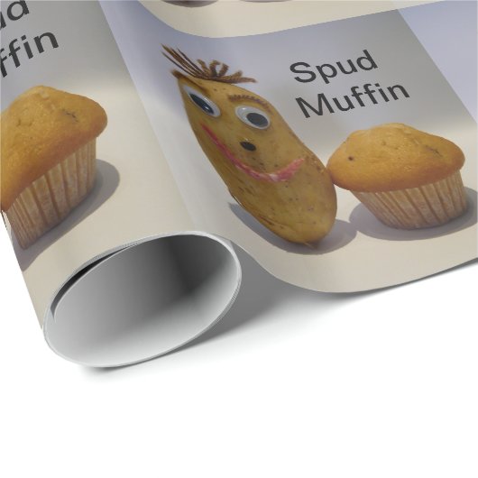 Funny Stud/Spud Muffin Wrapping Paper Cadeaupapier (Rol Hoek)