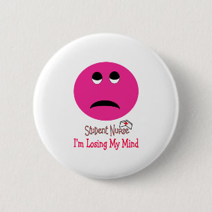 Funny Student Nurse Face Gifts Ronde Button 5,7 Cm