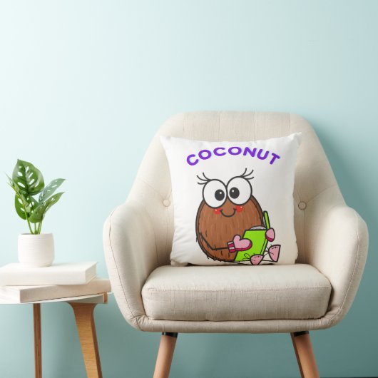 Funny studying coconut kussen (Stoel)