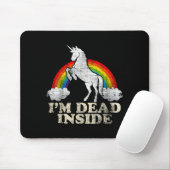 Funny Stuff - Unicorn I'm Dead Inside Sarcastic De Muismat (Met muis)