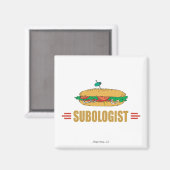 Funny Submarine Sandwich Magneet (Voorkant / Achterkant)