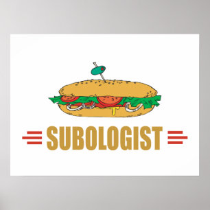 Funny Submarine Sandwich Poster