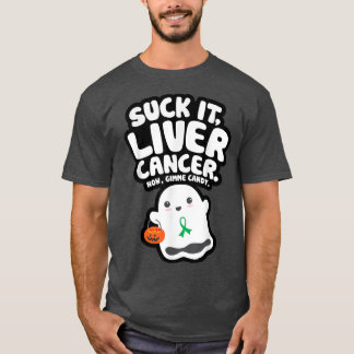 Funny Suck It Liver Cancer Gimme Snoep Cute Ghost T-shirt