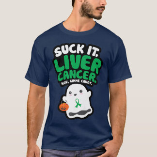 Funny Suck It Liver Cancer Gimme Snoep Cute Ghost T-shirt