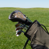 Funny sugar skull met maxicaans pet golfheadcover (Insitu)
