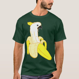 Funny Sulfur Crested Cockatau Banana Screaming T-shirt