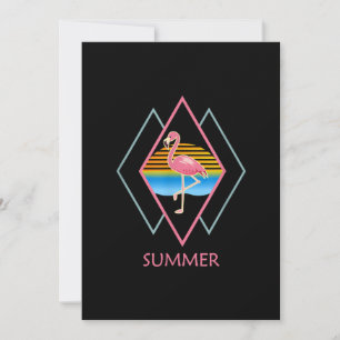 Funny Summer Flamingo   Cute Flamingo Lover Save The Date