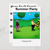 Funny Summer Fun Party Uitnodigingen (Voorkant / Achterkant)