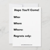 Funny Summer Fun Party Uitnodigingen (Achterkant)