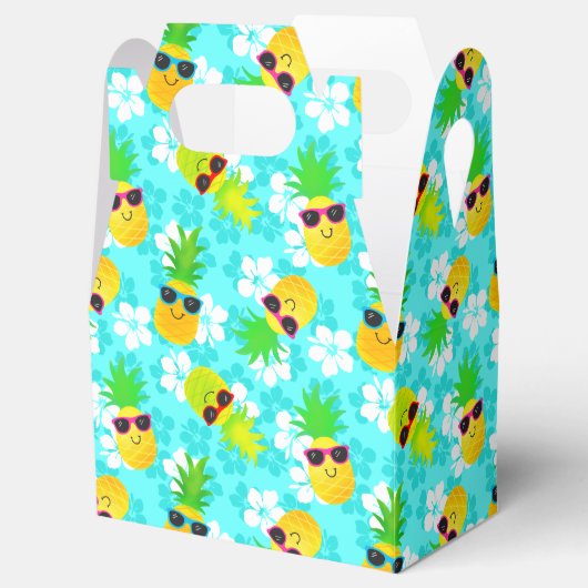 Funny Summer Tropical Pineapples Bedankdoosjes (Geopend)