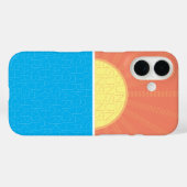 Funny Sun en Sharks Summer Case-Mate iPhone Case (Achterkant (horizontaal))
