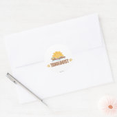 Funny Sun Tanning Ronde Sticker (Envelop)
