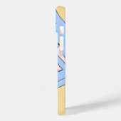 Funny Sunbathing Couple Cartoon Seaside Art Case-Mate iPhone Case (Achterkant / Links)
