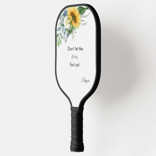Funny Sunflower Fool Ya custom Pickleball Paddle (Links)