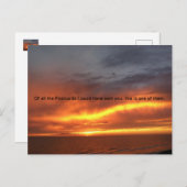 Funny Sunset briefkaart, Postkruising, Briefkaarte Briefkaart (Voorkant / Achterkant)