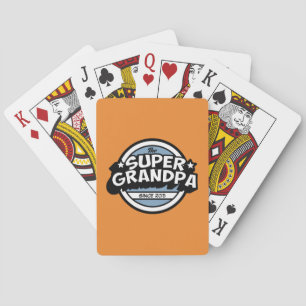 Funny Super Grandpa Pokerkaarten
