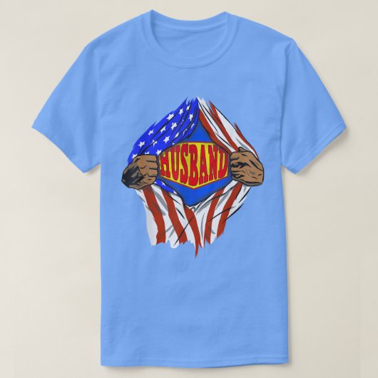 Funny Super Husband Hero T-shirt (Design voorkant)