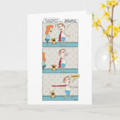 Funny Superheld-verjaardagskaart Kaart (Gele Bloem)