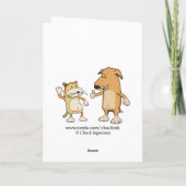 Funny Superhero carte d'anniversaire (Dos)