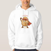 Funny Superhero Potato Cartoon Pullover Hoodie (Devant)