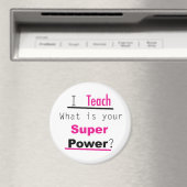 Funny Superpower Teacher Appreciation Magneet (Insitu (Vaatwasser))