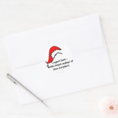 Funny Support Santa Ronde Sticker (Envelop)